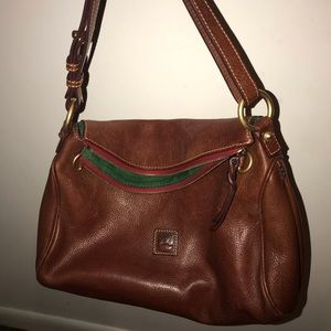 Dooney and Bourke tan leather bag.